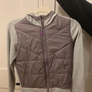 Athlete girl zip up hoodie